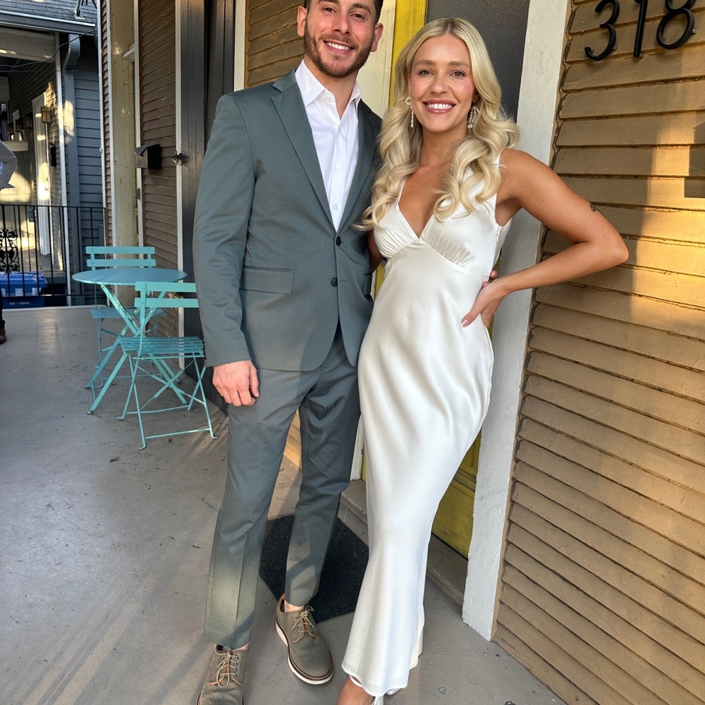 Abercrombie & Fitch White Maxi Dress